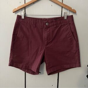 Bonobos Women's Burgundy Shorts 5 In